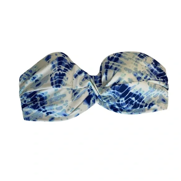 Victoria's Secret Blue and White Bikini Top - Picture 1 of 4